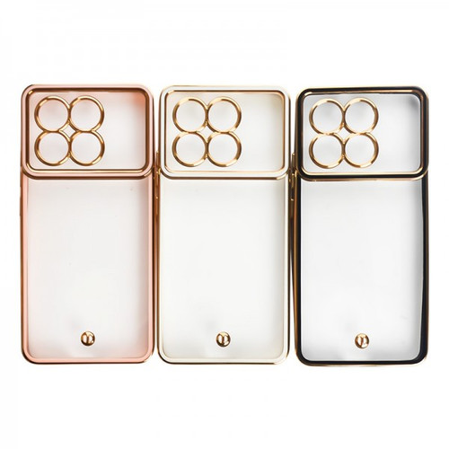 قاب شیائومی شفاف محافظ لنزدار دوررنگی Space - مدل گوشی Xiaomi Poco X6 Pro