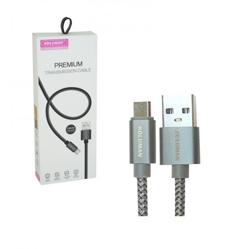 کابل Type-C کنفی طول 2 متر شرکت کلومن (KOLUMAN) مدل KD-19
