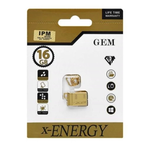 فلش مموری ایکس-انرژی مدل USB2.0 Gold ظرفیت 16 گیگابایت