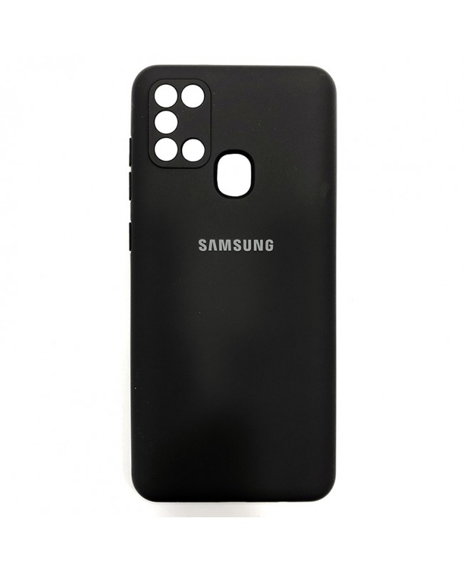 قاب سیلیکونی پاک کنی اورجینال  Samsung Galaxy A21s - مشکی (پک دار)