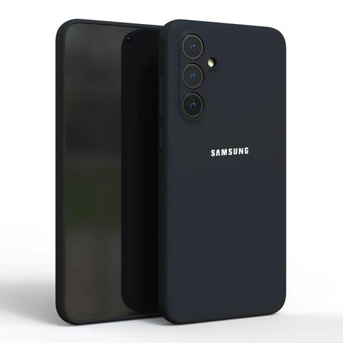 قاب سیلیکونی پاک کنی اورجینال Samsung Galaxy A55 - مشکی (پک دار)