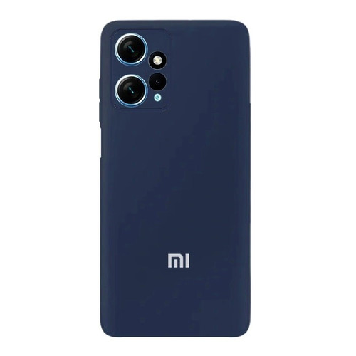 قاب سیلیکونی اورجینال پاک کنی شیائومی Xiaomi Note 12 4G - سرمه ای