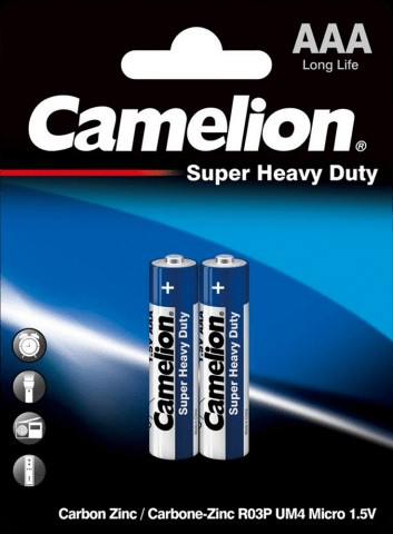 باتری قلمی کملیون (Camelion) مدل Super Duty Heavy (کارتی 2 تایی)