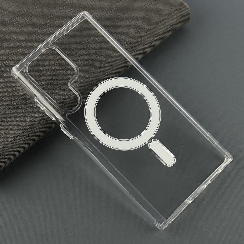 قاب شفاف ضد ضربه مگ سیف Clear Case Magnetic سامسونگ Galaxy S22 Ultra