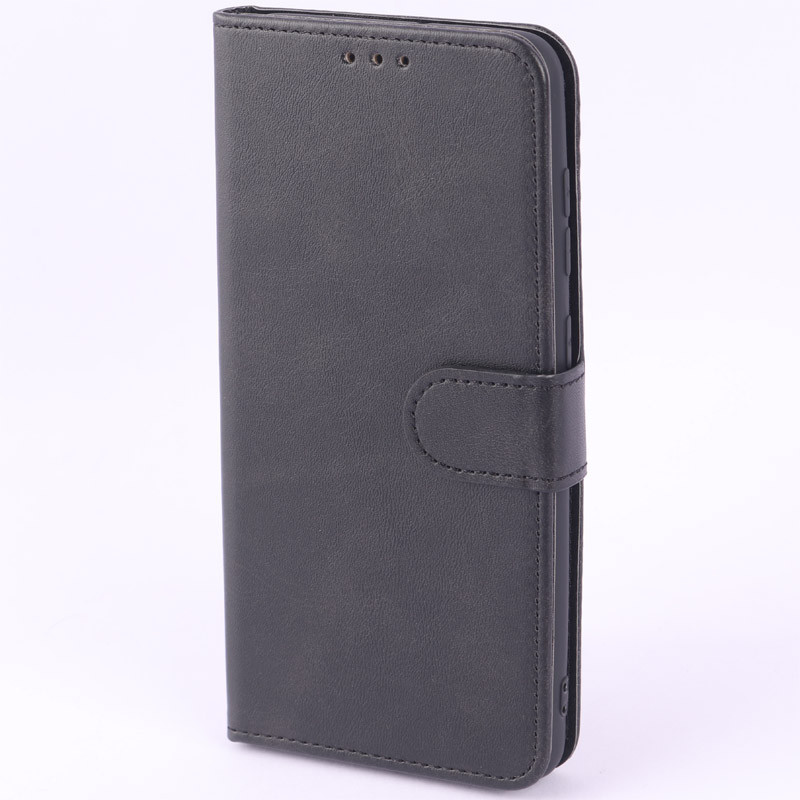کیف کتابی کلاسوری چرمی مگنتی محافظ لنزدار Samsung Galaxy A34 - سرمه ای