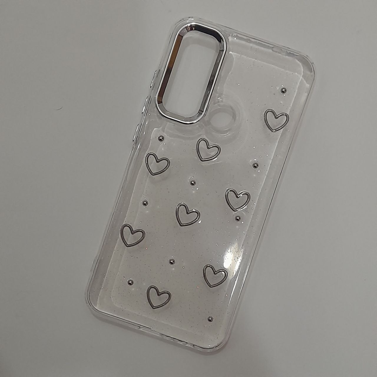 قاب اکلیلی شفاف طرح دار دخترانه دور متال مناسب شیائومی note8