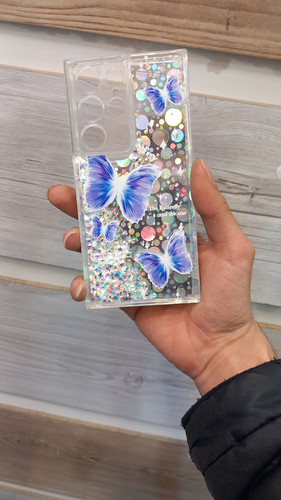 قاب فانتزی دخترانه آکواریومی هولوگرامی شاینی مناسب سامسونگ Samsung Galaxy s23ultra