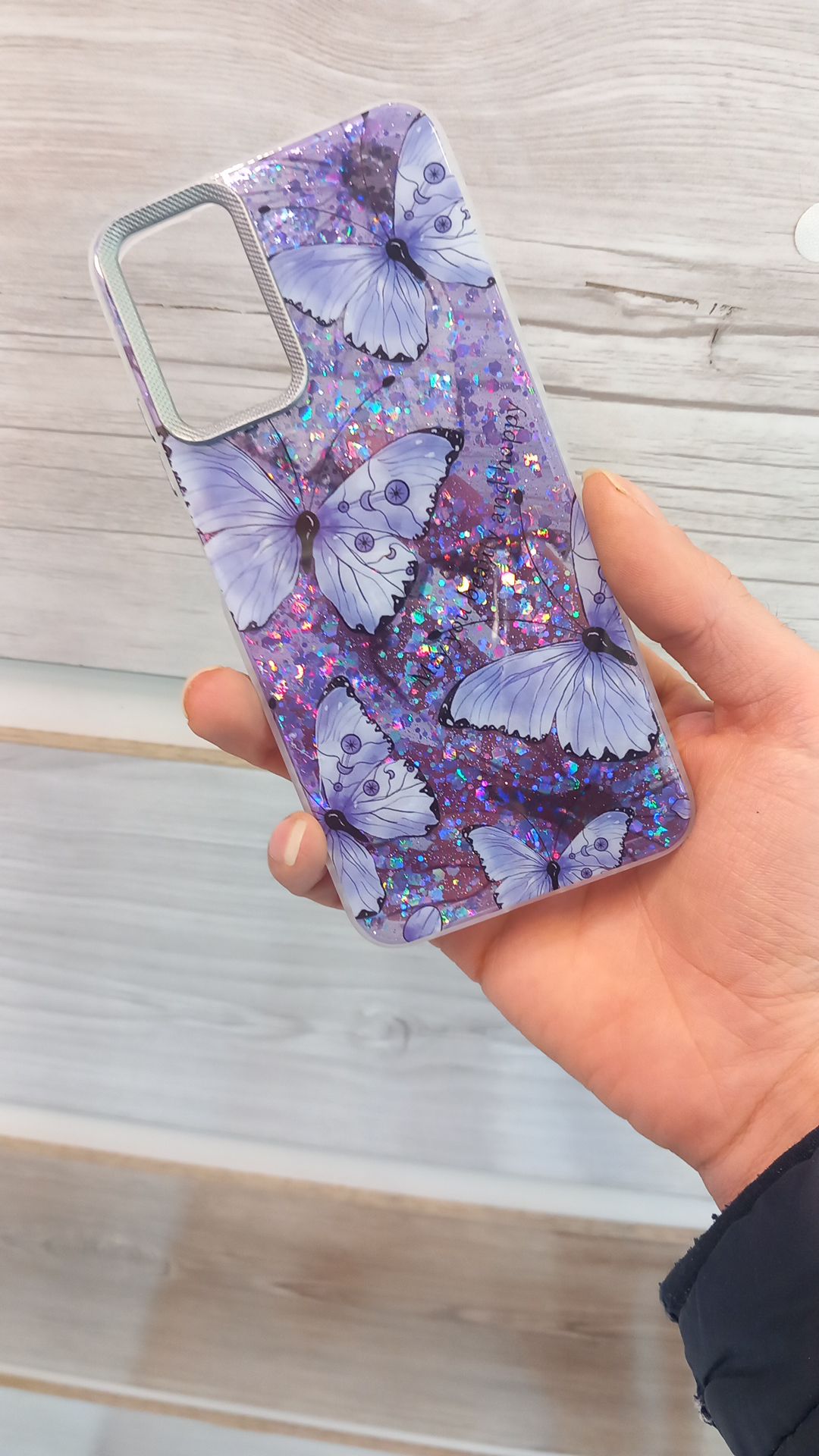 قاب دخترانه  اکلیلی طرح پروانه مناسب شیائومیXiaomi Redmi Note 12S