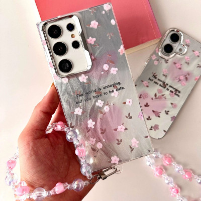 قاب فانتزی دخترانه طرح گل iPhone 16 pro