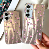 قاب فانتزی دخترانه ترند گل لاله Pink Tulips مناسب سامسونگ آیفون A15 A16 A55 A17 s21fe A73 A36/A56 A54 iphone 13