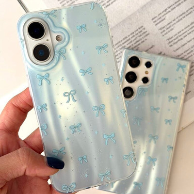 قاب فانتزی دخترانه آبی پاپیونی مناسب سامسونگ آیفون شیائومی A26 A17 A36 A56 A73 s23fe s25fe A55 s21fe A15 A16 A54 s24fe s25ultra s23ultra s24ultra s26ultra iphone 16promax iphone 16 iphone 13 iphone 17promax poco x3/x3pro note13 4g شیائومی note14 4g شیائومی iphone 13promax note14 pro 4g شیائومی
