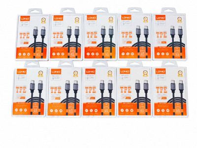خرید عمده پک 10 تایی کابل اورجینال دو سر تایپ سی الدینیو LDNIO مدل LC441C ویژگی 65 وات 10عدد کابل ارسال می گردد خرید به صورت 4 قسطی