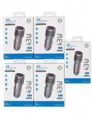 خرید عمده پک 5 تایی شارژر فندکی 43 وات دو پورت pd و usb نکسلون مدل NX-225
